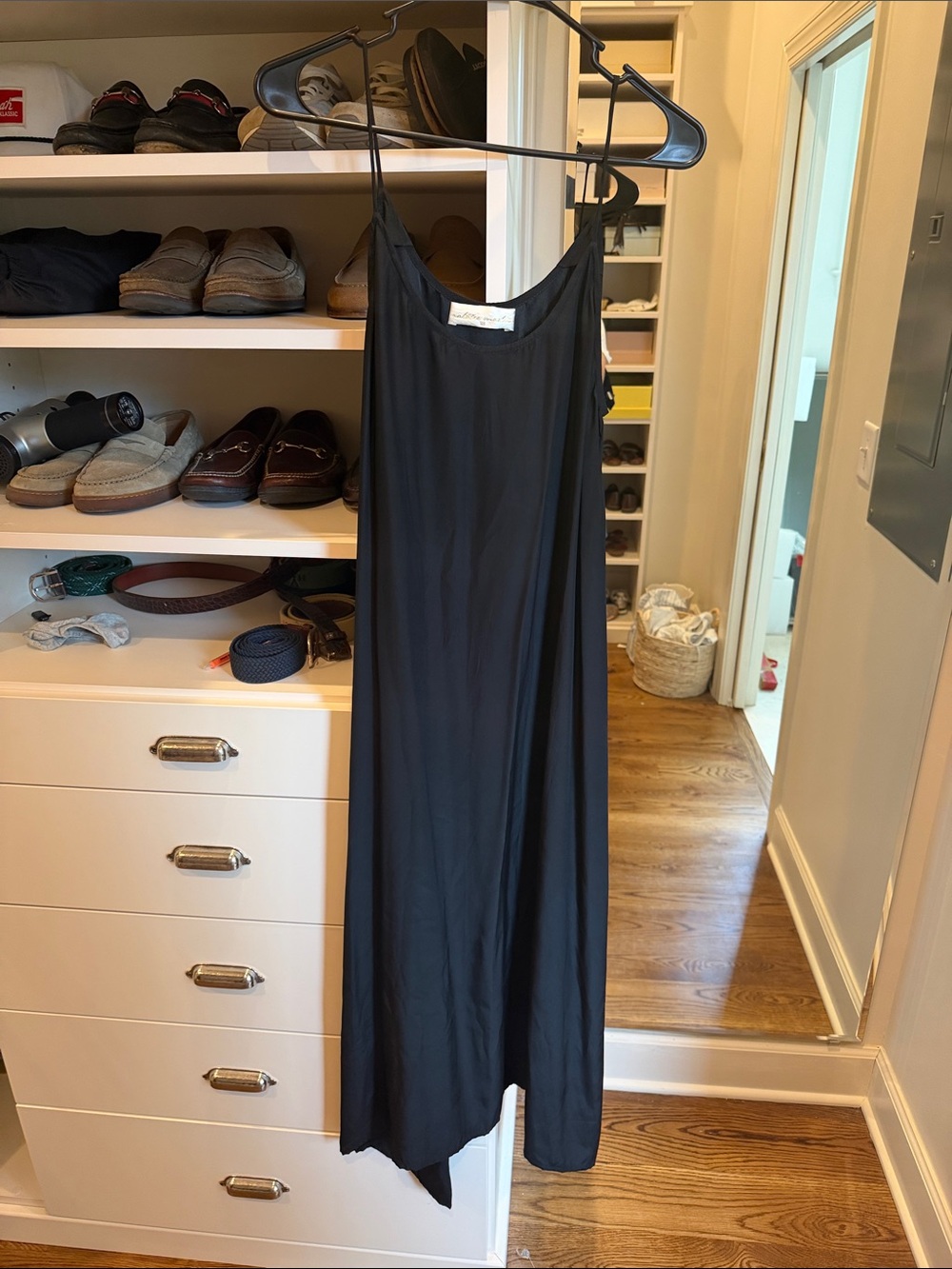 Natalie Martin Black Sleeveless Slip Dress